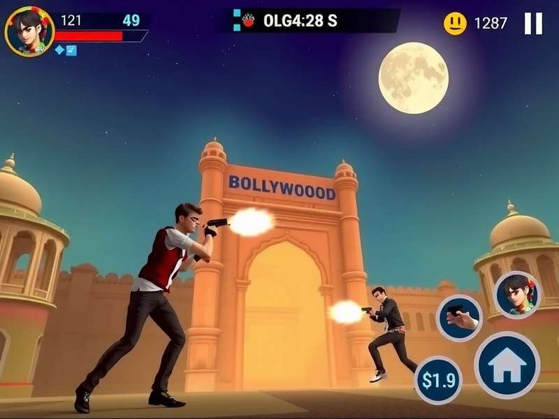 Bollywood Shooter Legend character selection screen